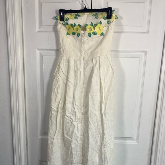Fanm Mon Lorr Dress Manmzel Collection ivory white Embroidered XS